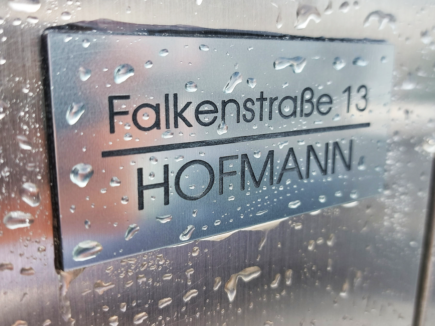 Schild Türschild Briefkastenschild "Motiv" personalisiert