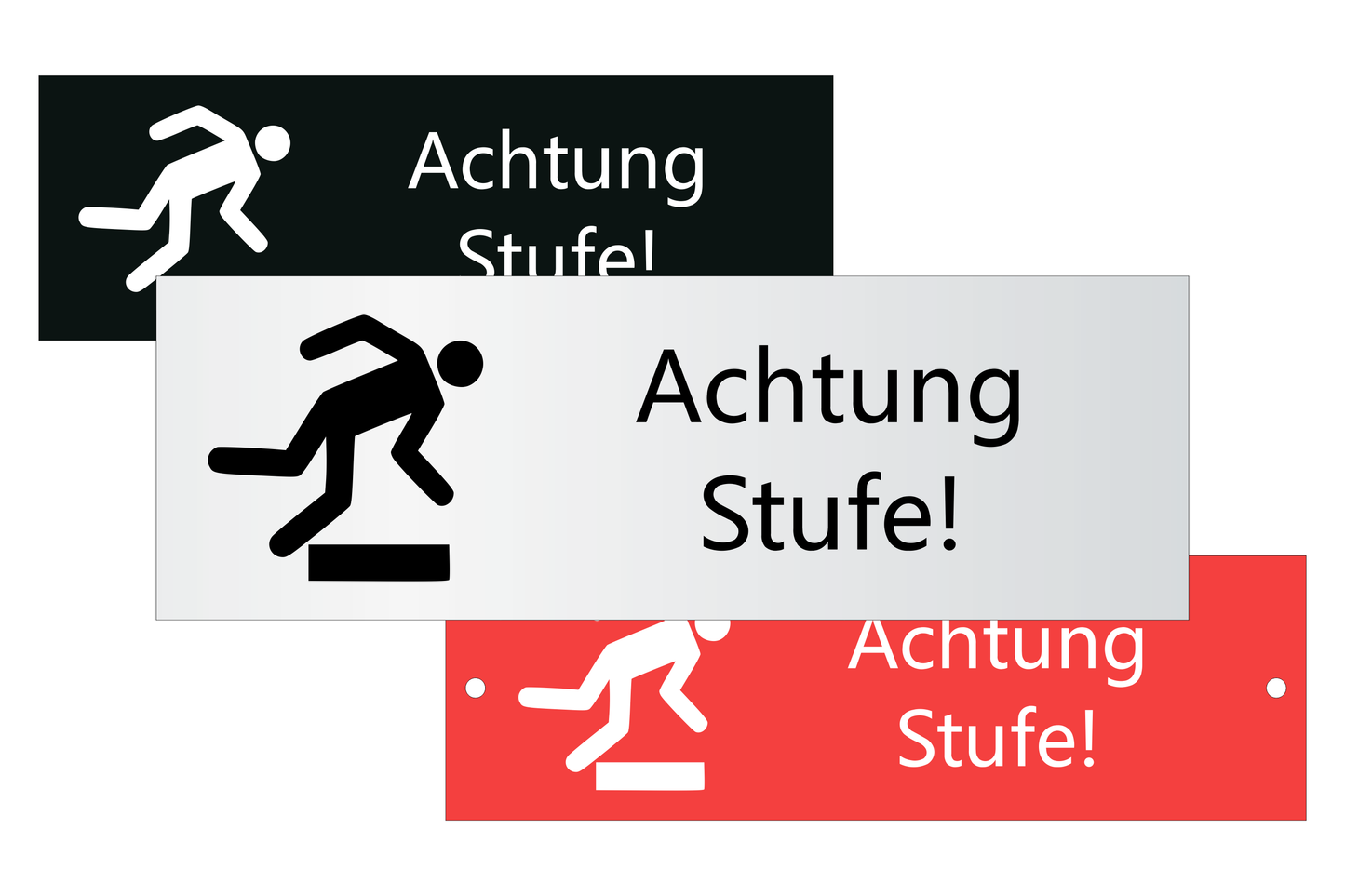 Hinweis-Schild Achtung Stufe Gebote Verbote Warnung