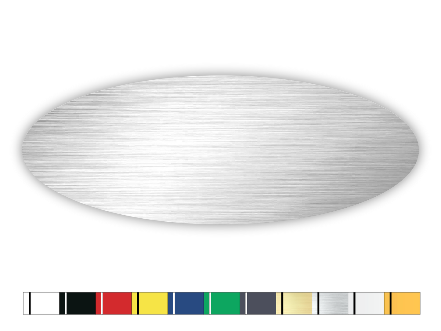 Schild oval 80x30mm