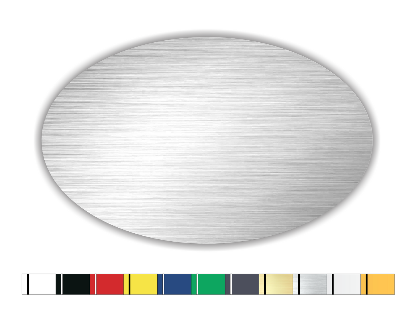 Schild oval 80x50mm