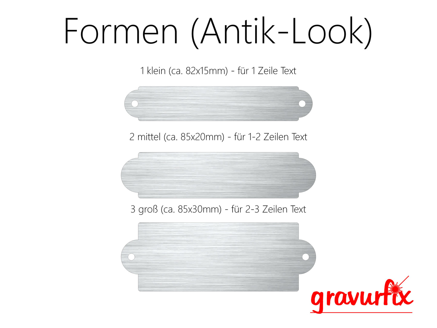 Schild - Antik-Look personalisiert