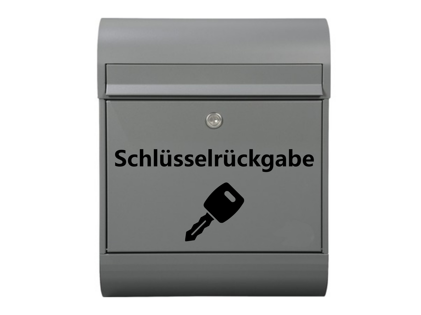Aufkleber Briefkasten "Schlüsselrückgabe"