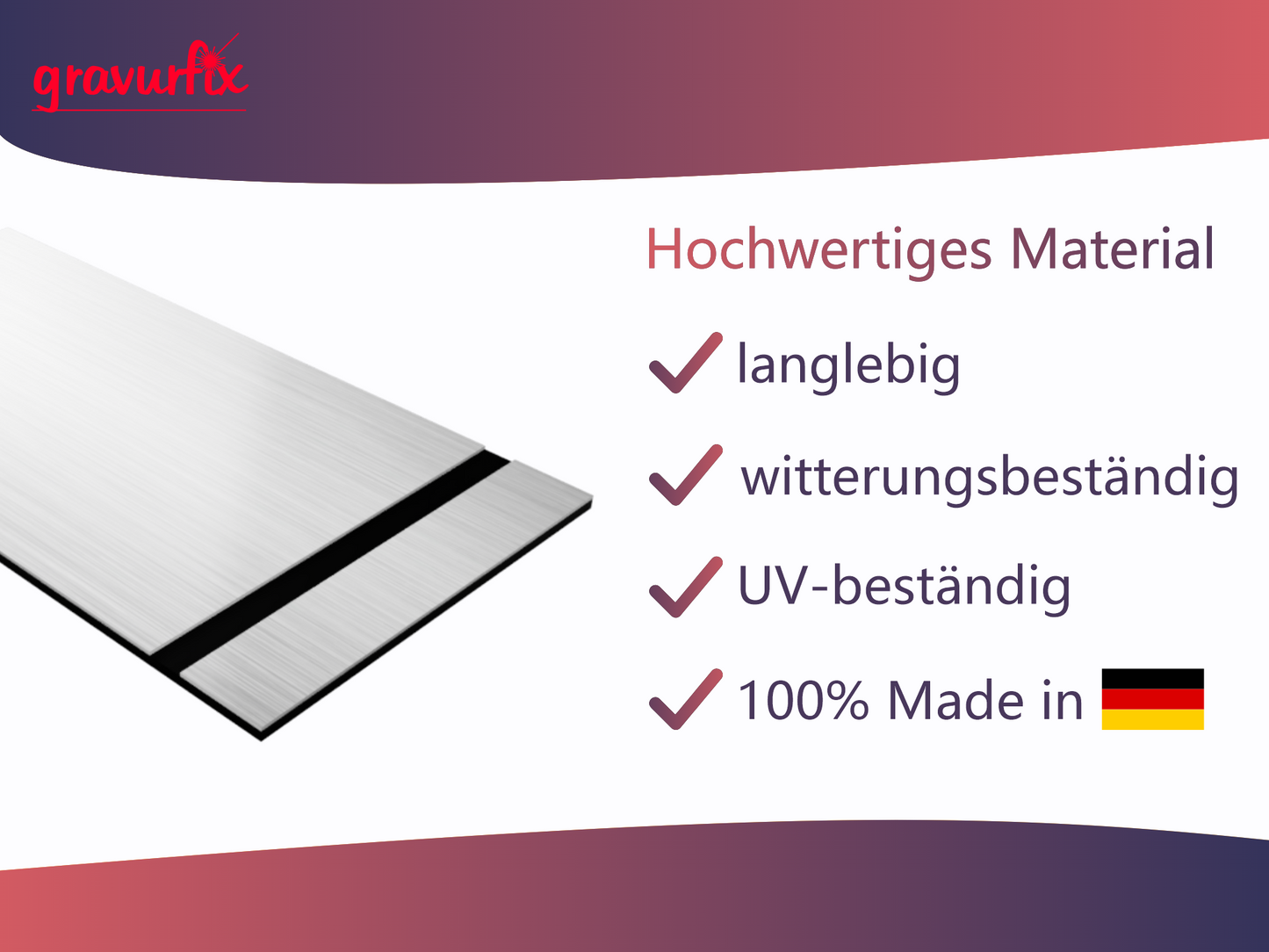 Schild geschwungen 80x50mm