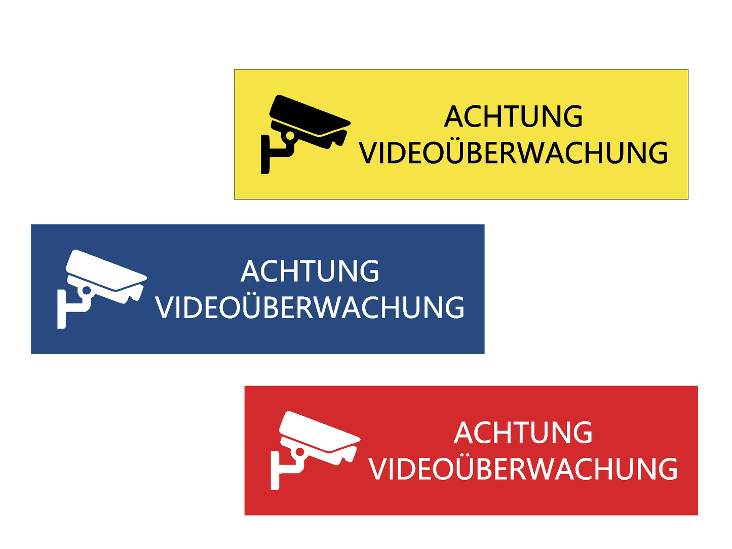 Schild - Hinweis Vorsicht Videoüberwachung