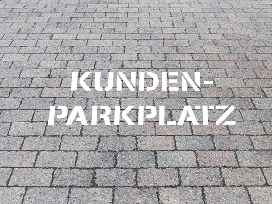 Schablone "Kundenparkplatz" personalisiert